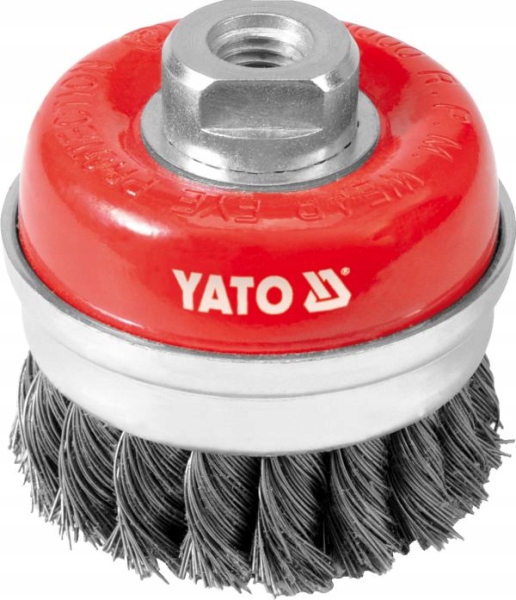 SZCZOTKA CZOŁOWA. 75MM. GWINT. INOX YATO