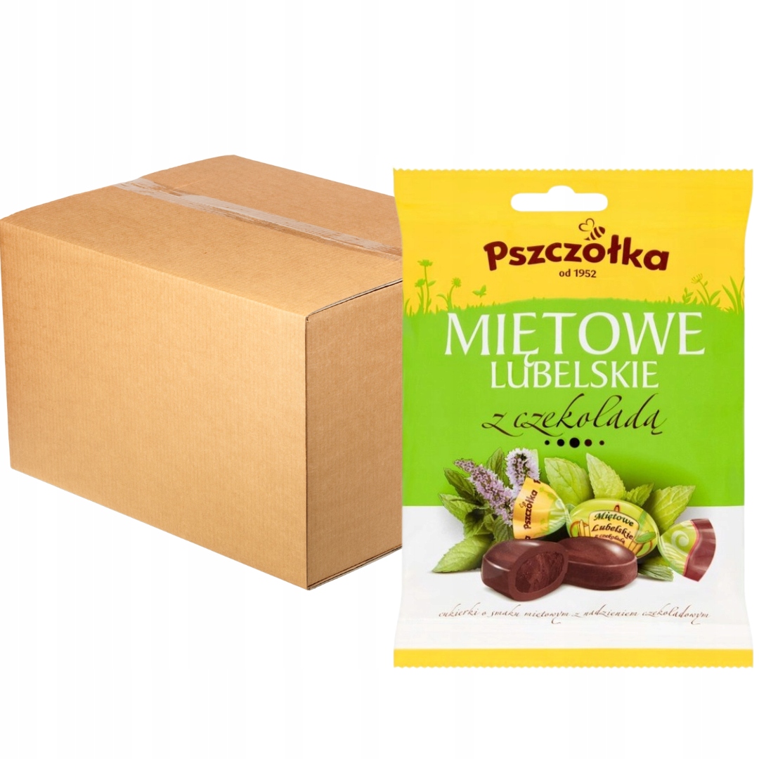 Levně Pszczółka Lublin mátové Bonbóny 100 g x 20 kusů