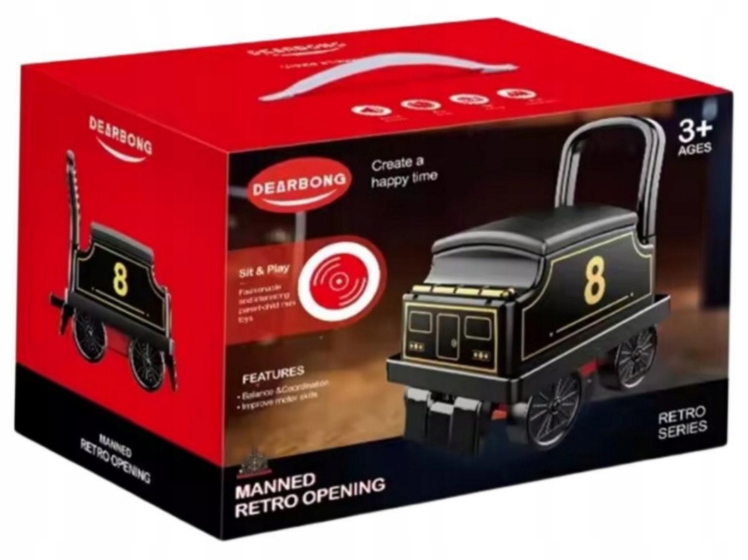 Chodzik-jeździk Wagonik lokomotywy retro