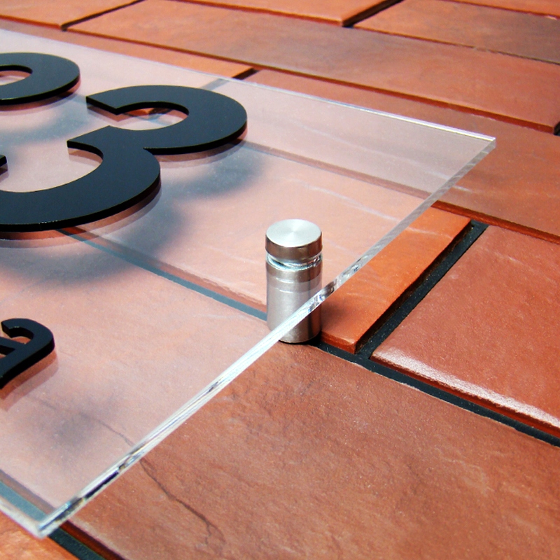 Tablica adresowa adres 3D numer na dom 25x16 przeźroczysta - szkło akrylowe Kod producenta AFD1