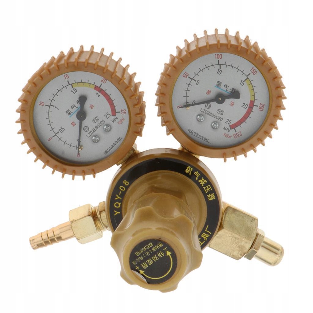 Mocny metalowy regulator ciśnienia tlenu, szczelność gazowa