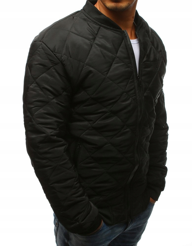KURTKA MĘSKA PIKOWANA BOMBER JACKET tx2215 - XXL Płeć mężczyzna