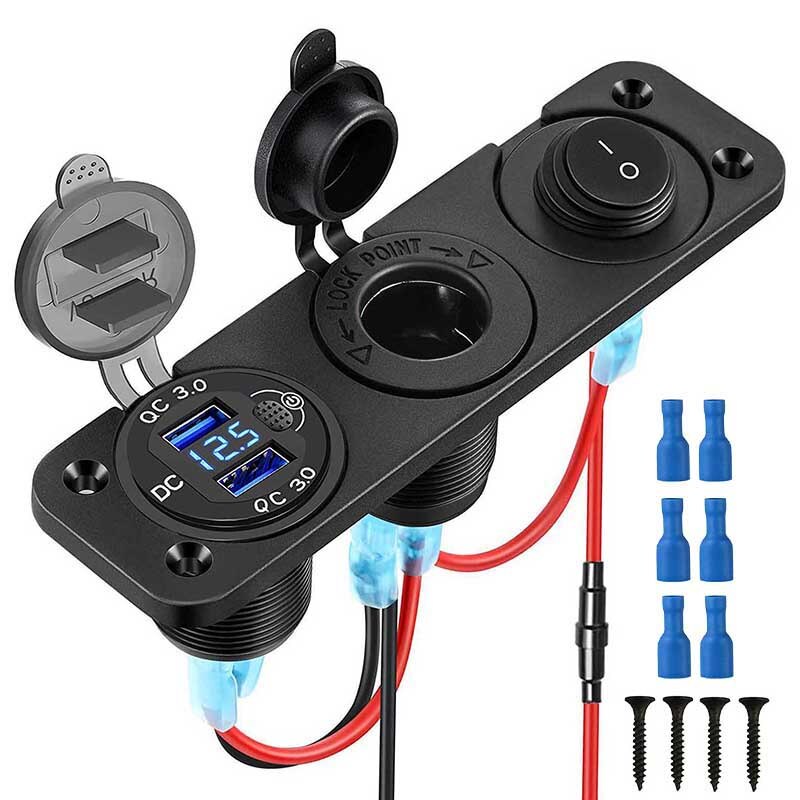 QC3. 0 USB автомобильное зарядное устройство панель a