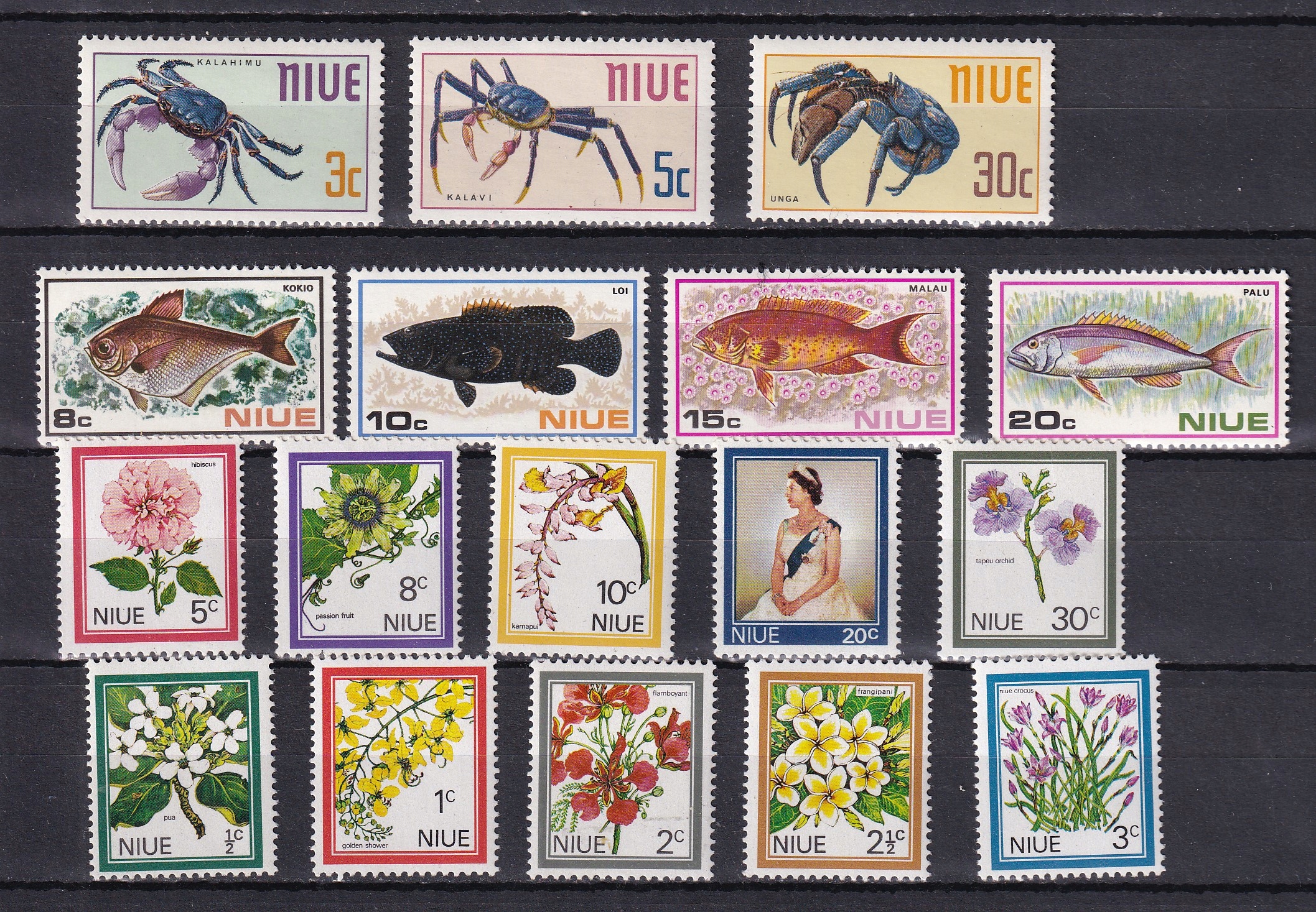 Niue, Zestaw znaczków, stan **, A2725