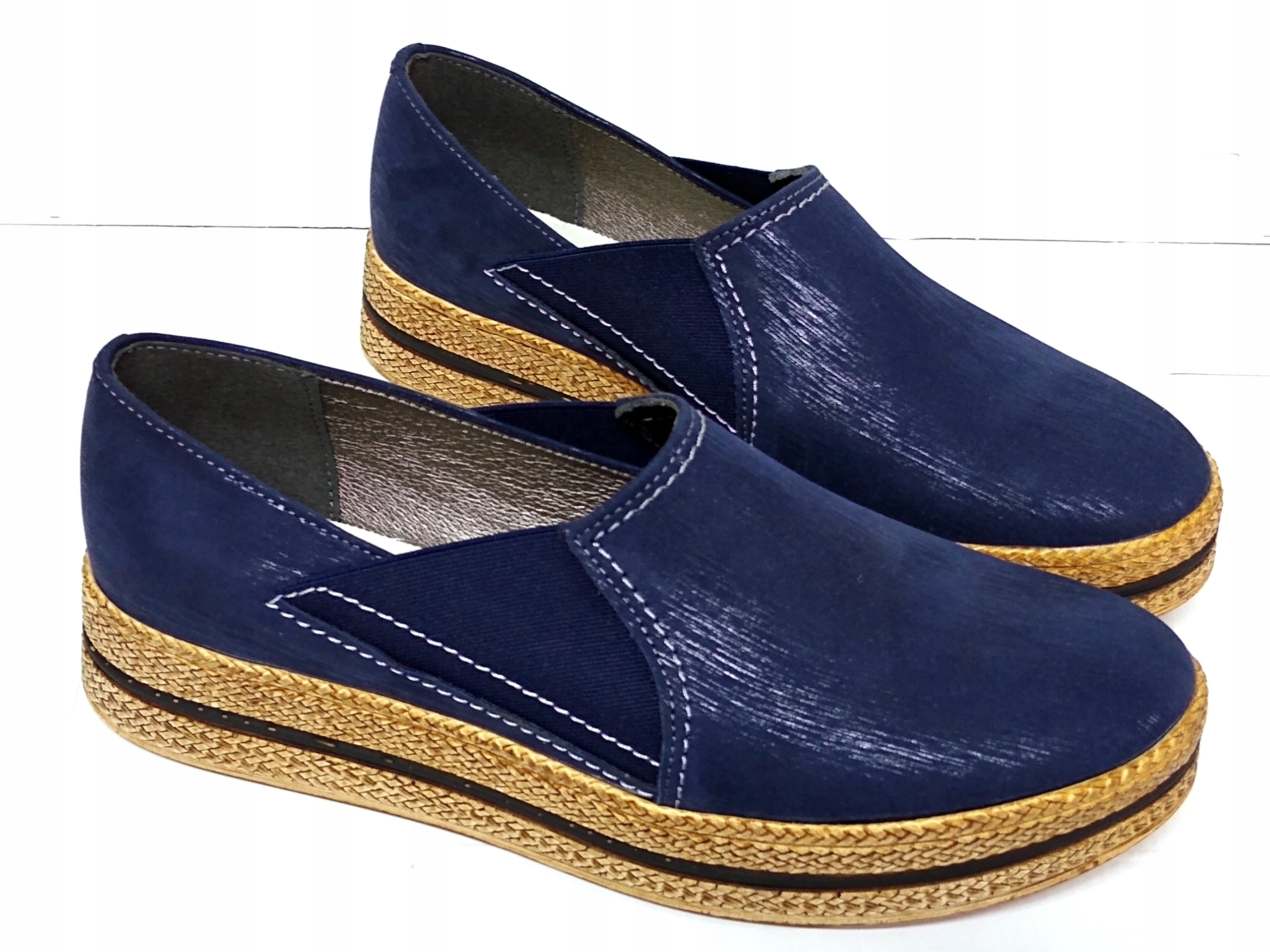 

UNI-21 Stylowe Mokasyny Skóra Nat roz 38