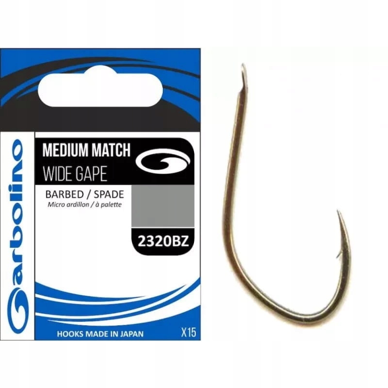 Haczyki Garbolino Medium Match Wide Gape #18 2320BZ