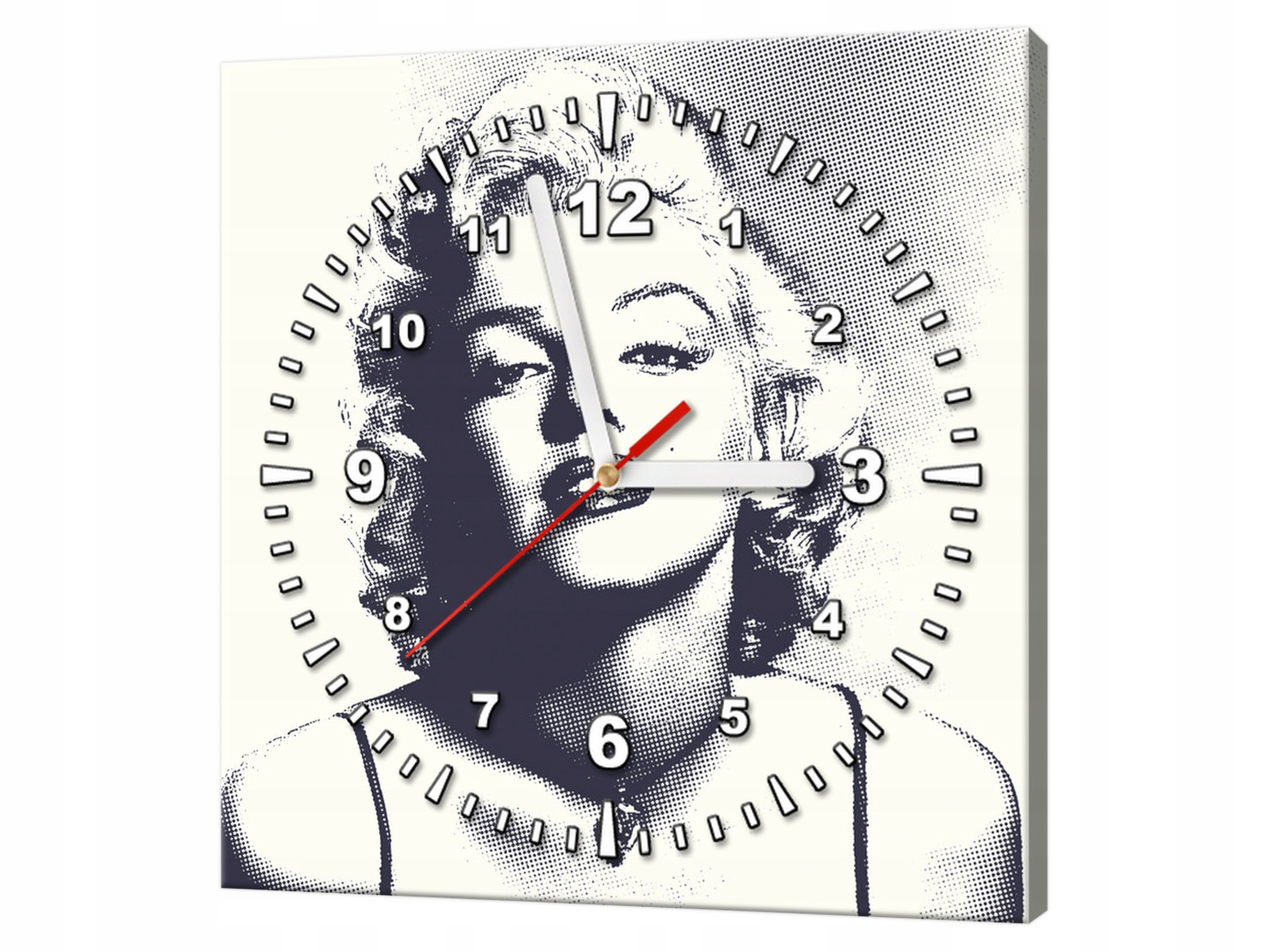 

Zegar na płótnie 30x30cm Marilyn Monroe