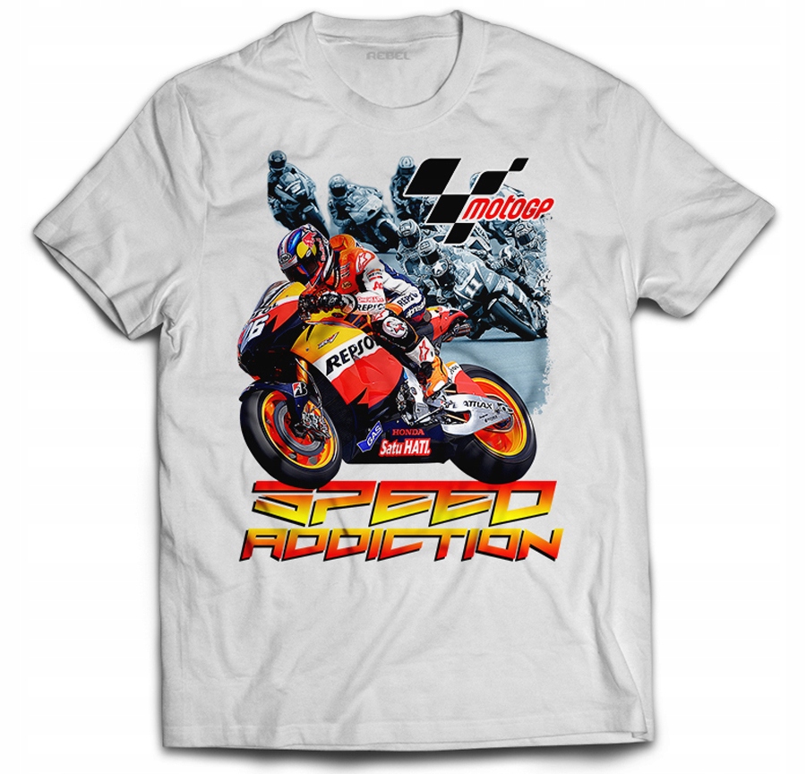 

Koszulka T-shirt Motor Ścigacz Moto Gp Wyścig L