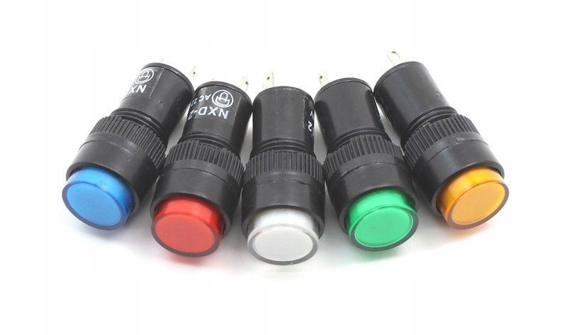 Kontrolka 12mm 230V AC czerwona