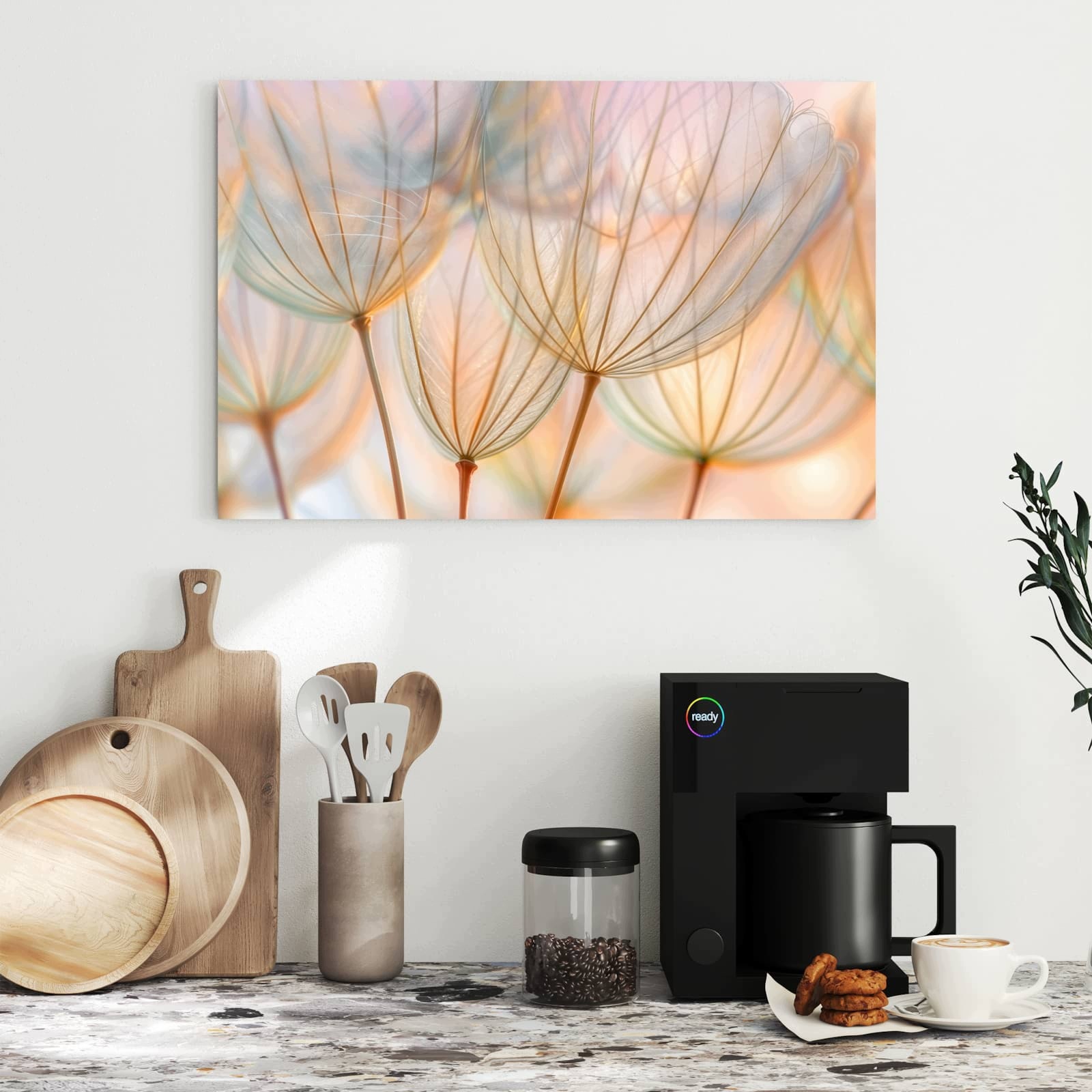 Magnetická tabule Pampelišky Umění 60 × 40 cm