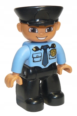 

Lego Duplo Figurka 47394pb169 Policjant Nowy (16g)