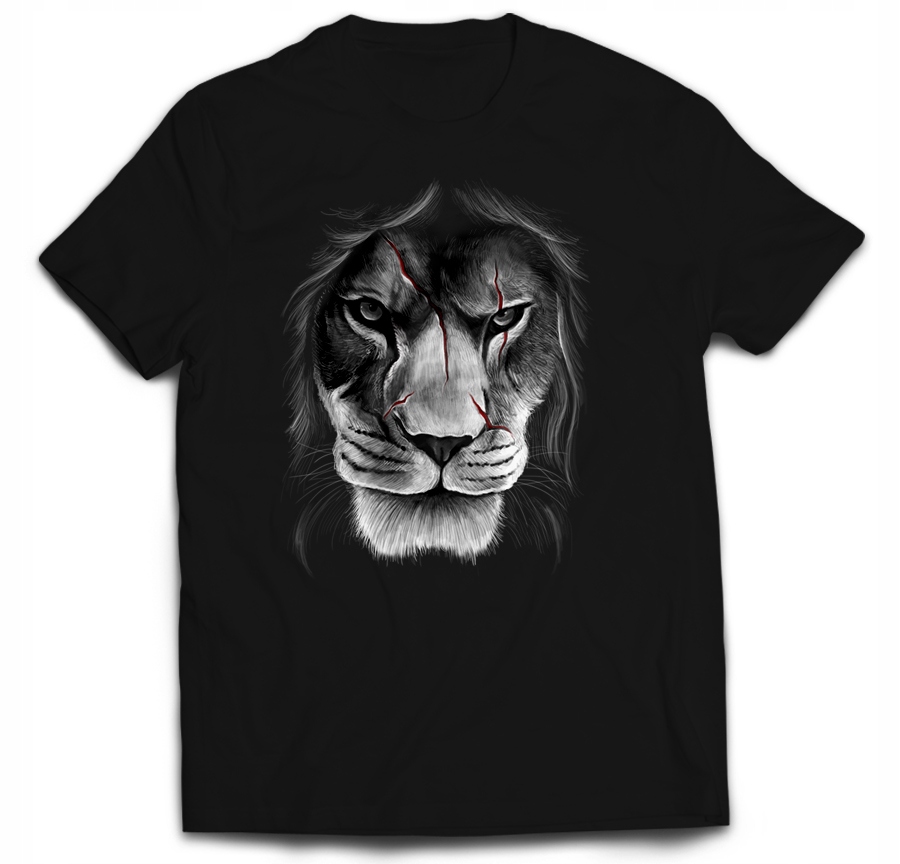 

Tshirt Lew Lion Lwica Lwy Grzywa Drapieżny L