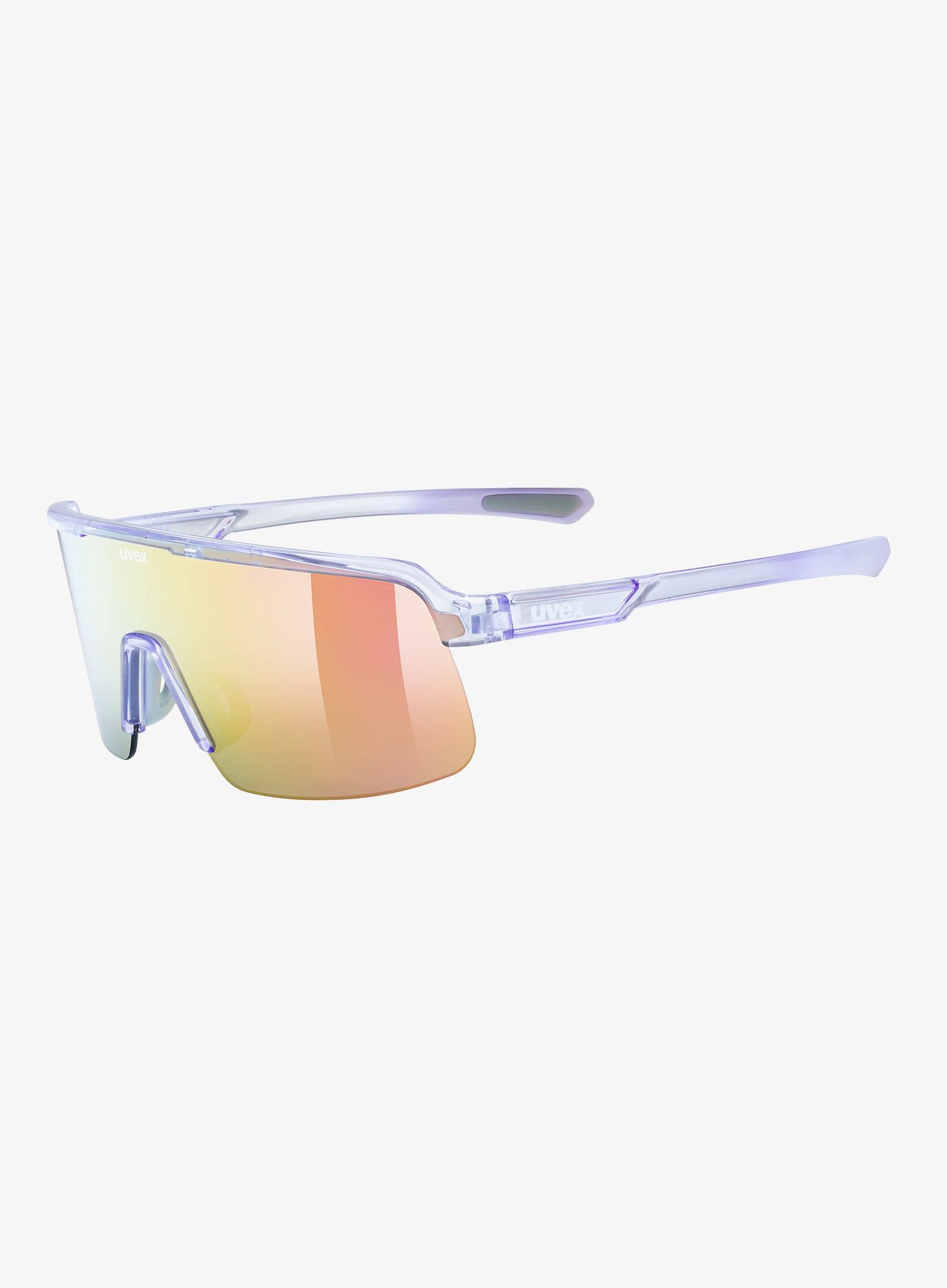 Cyklistické brýle Uvex Dyrt clear purple/mir.red