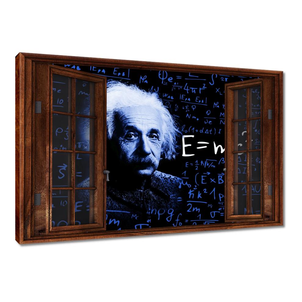 

Obrazy 60x40 Einstein Classic Blue
