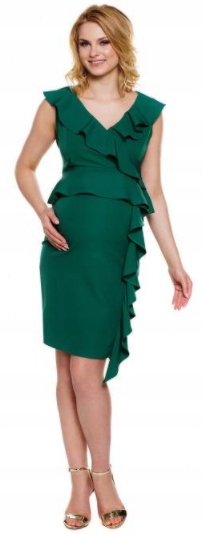 MY TUMMY CIEKAWIE USZYTA SUKIENKA CIĄŻOWA KARMIENIE VIVIAN MAMA CIĄŻA XL Marka inna