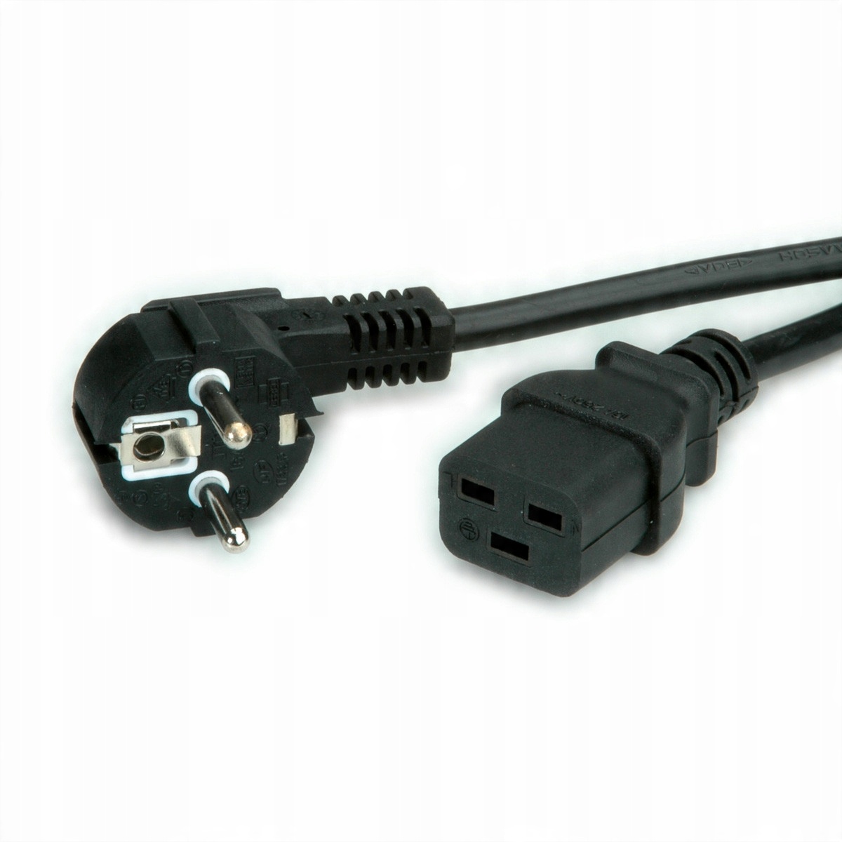 

Kabel zasilający Schuko IEC320 C19 16A czarny 3m