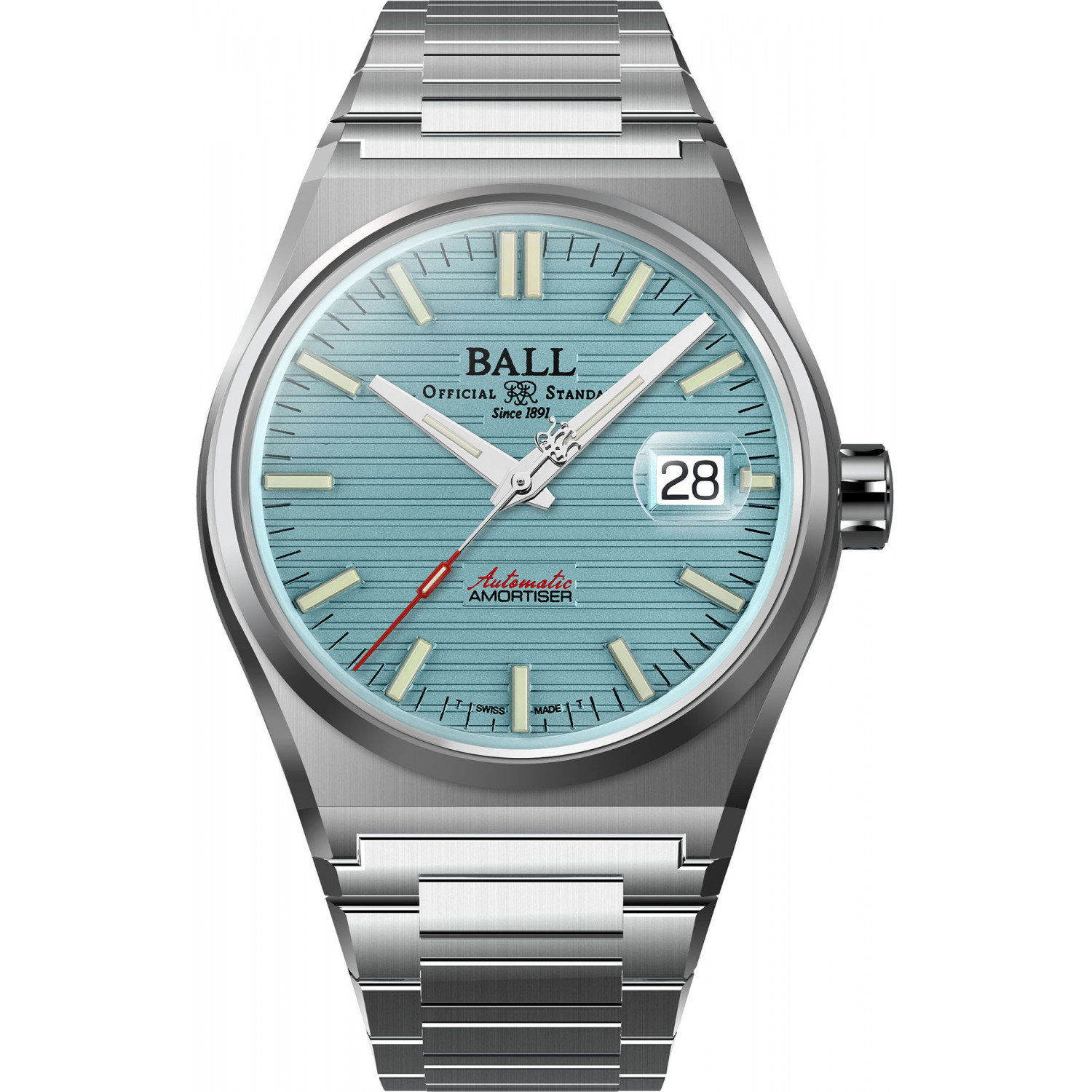 Pánské Hodinky Ball NM9050C-S1-IBE stříbrný náramek
