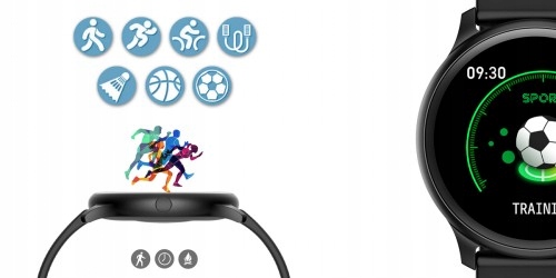 SMARTWATCH G. ROSSI SW010-11 CZARNY ELEGANCKI SPORTOWY ZEGAREK NA PREZENT Transmisja danych brak