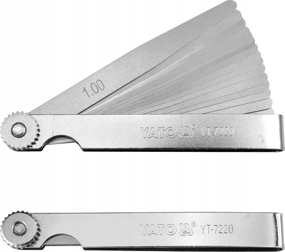 

Yato Szczelinomierz 100mm 17 listków 0,02-1 mm