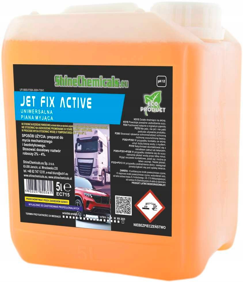 Jet Fix Active 5L PH12 Piana Aktywna Mocna Koncentrat