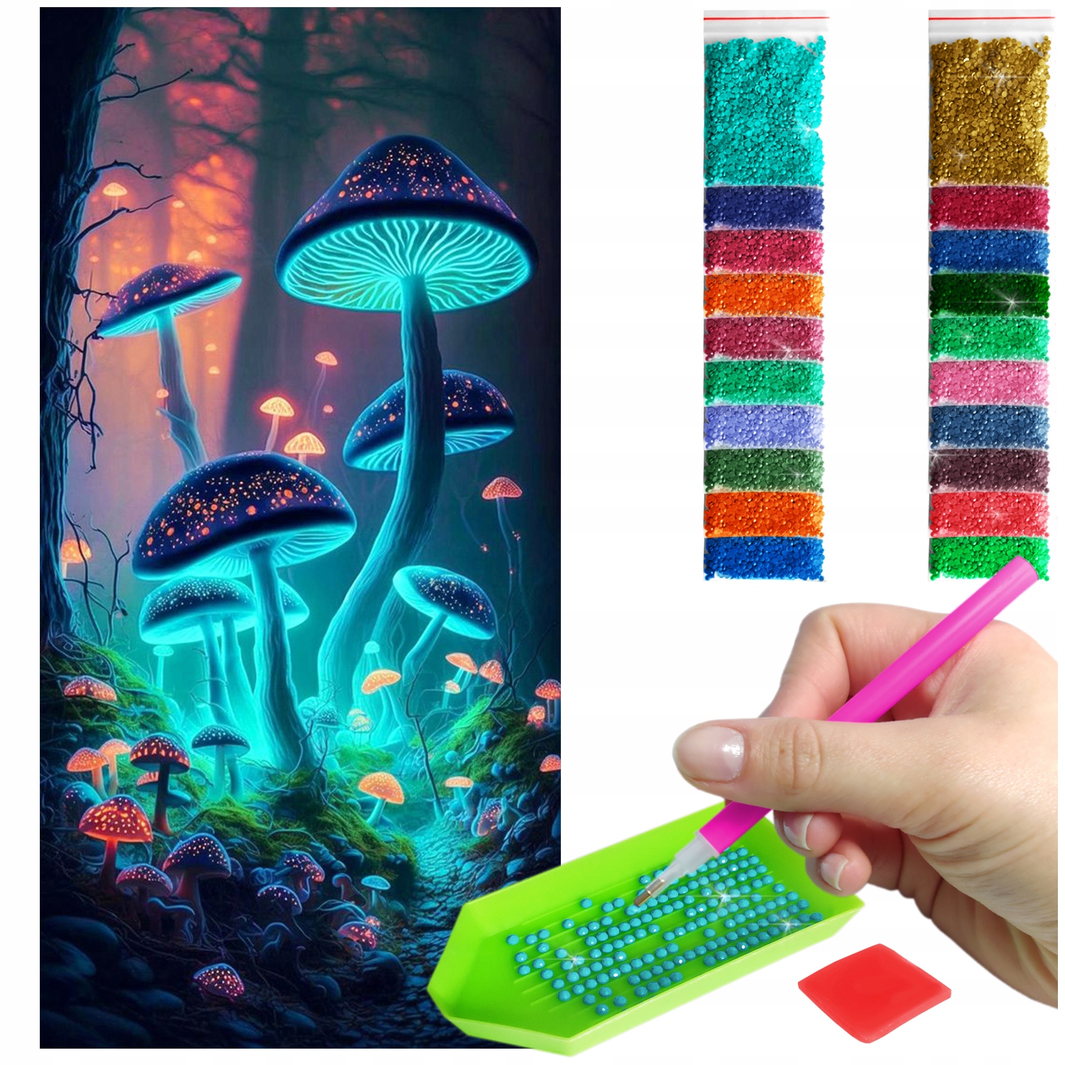 Diamantová výšivka Diamond Painting 5D B.duży 40x80cm