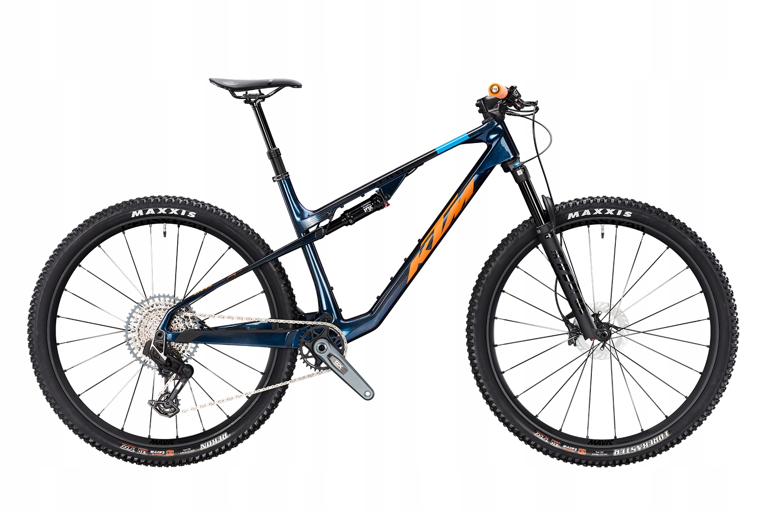 Rower Górski Mtb Full Ktm Scarp Mt Master L/48 granatowo-pomarańcz. carbon