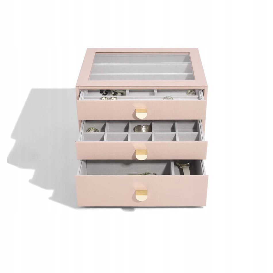 Šperkovnice Na Bižuterii S Zásuvkami růžová Stackers