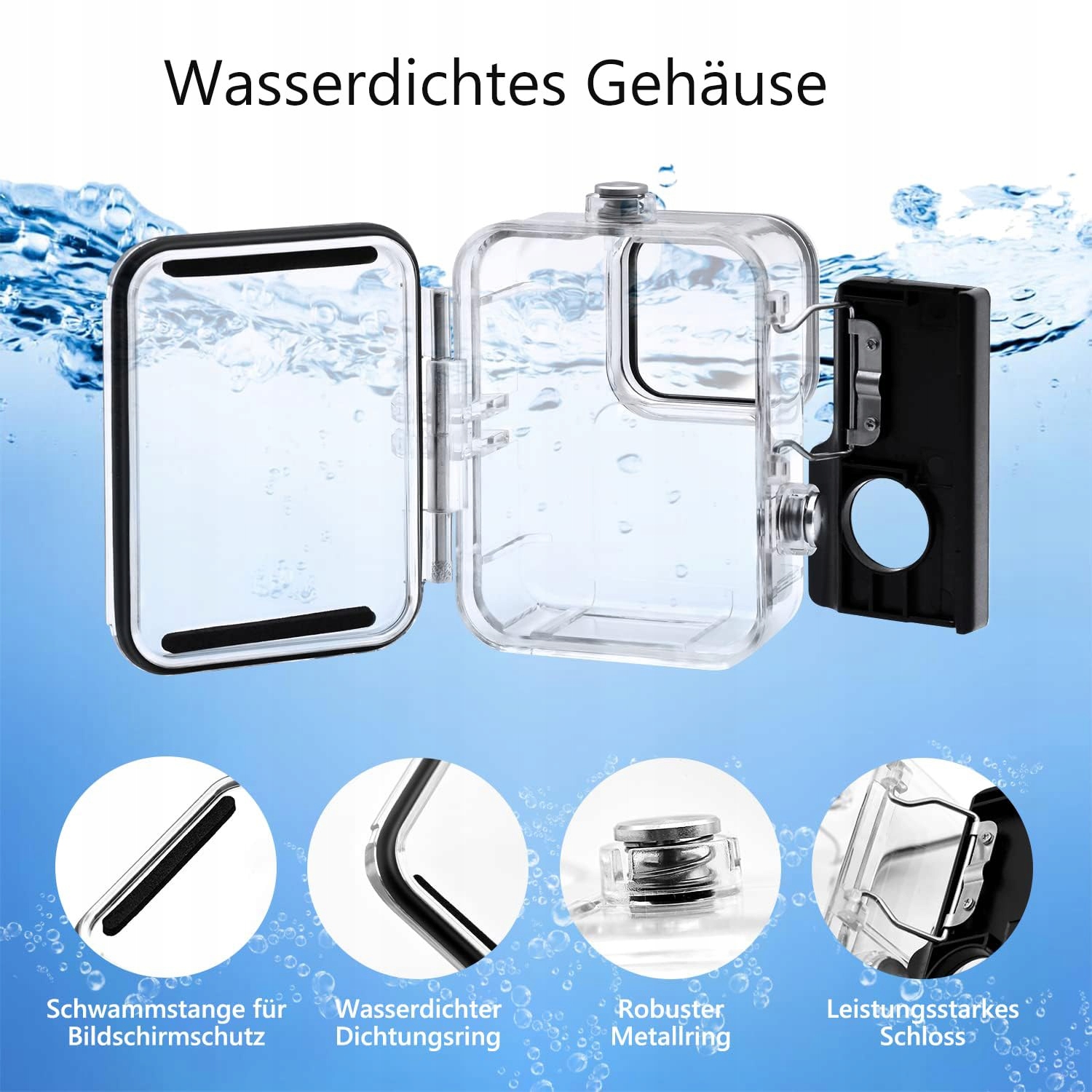 Zestaw Akcesoriów Do GoPro Hero 9 10 11 12 Wodoodporny Czarny OGODEAL — miniatura 2