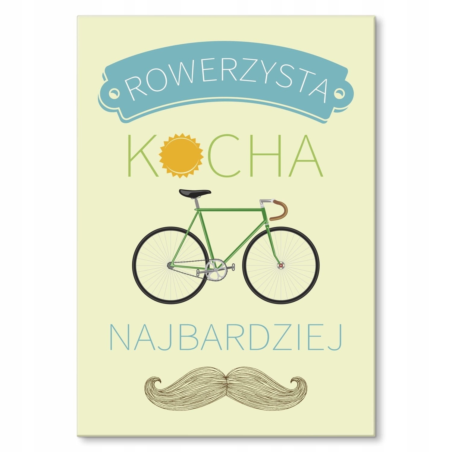 Dárek, štítek na zeď, ozdoba, plech, nápis pro cyklistu, cyklistu, Kolo