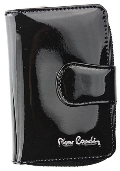 

Czarny portfel markowy Pierre Cardin damski skóra