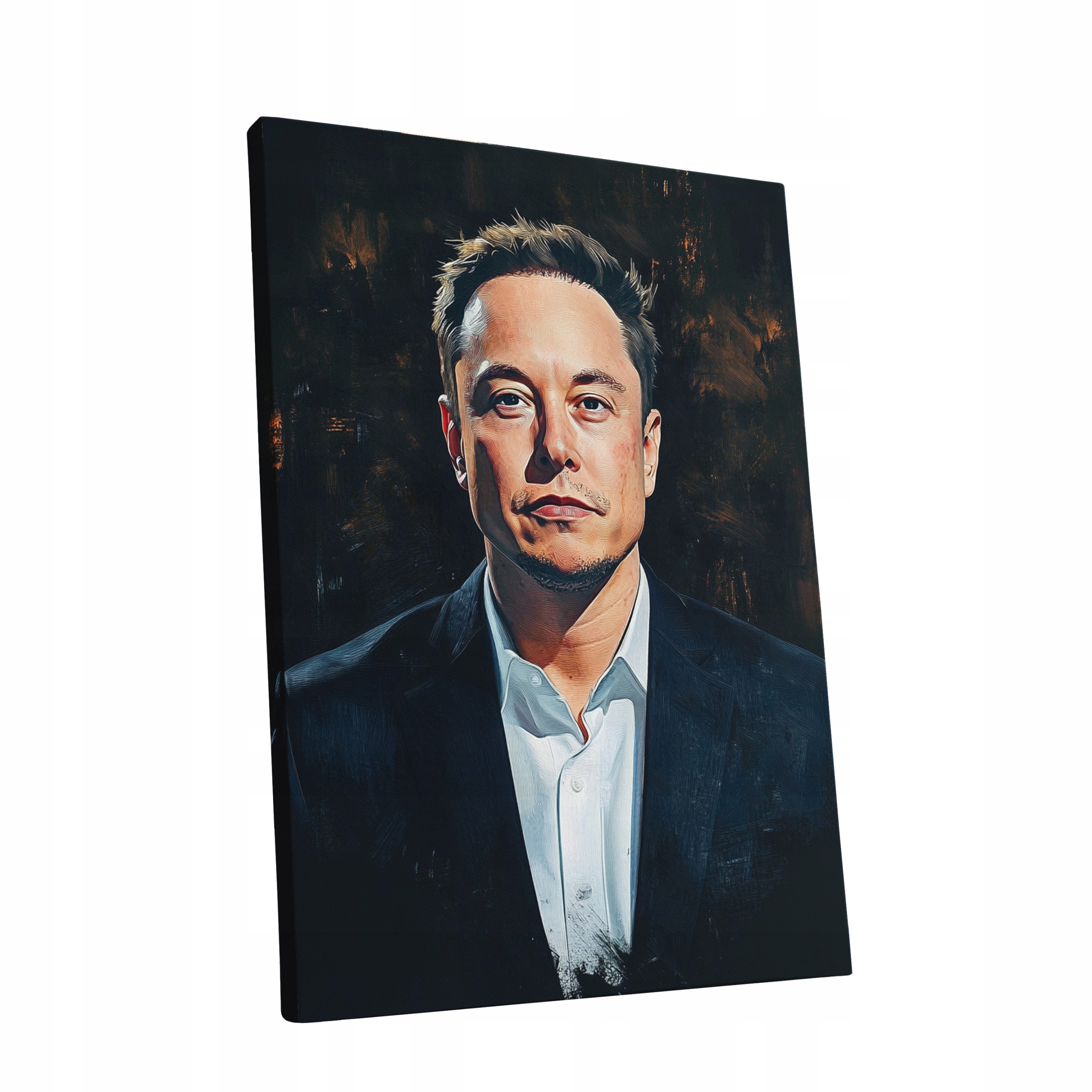 Obraz na plátně Portrét Elon Musk v obývacím pokoji Elona Muska dárek 90x120