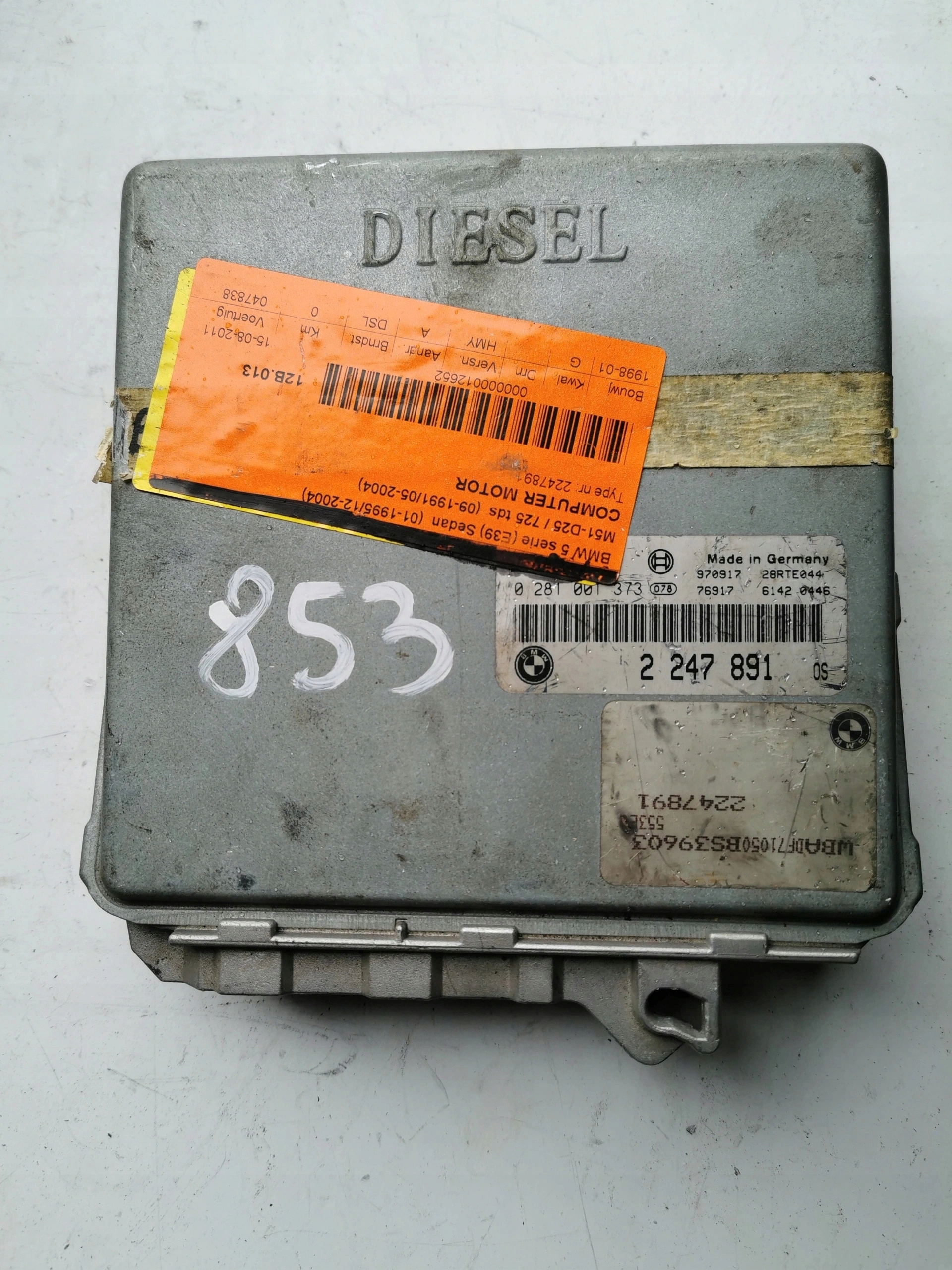 BMW 5 2.5TDS 0281001373 2247891 computer ECU ORYGI