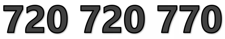 720 720 770 Starter Złoty Łatwy Prosty Numer Karta Sim Gsm Prepaid