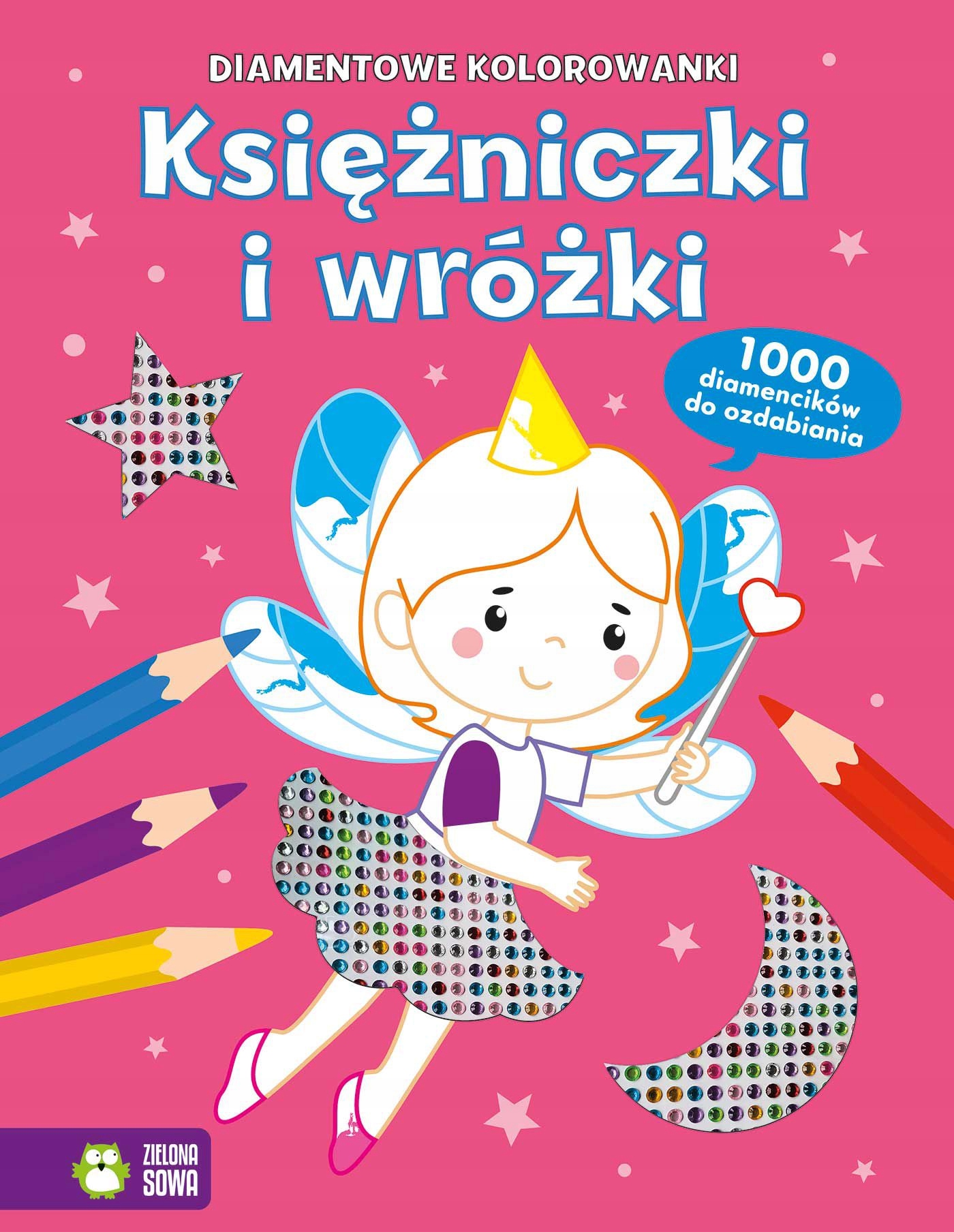 Księżniczki i wróżki. Diamentowe kolorowanki_2