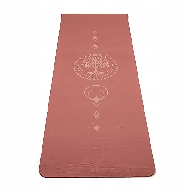 Podložka na cvičení jóga pilates fitness Yogi Yogini Strom života 5 mm lehká