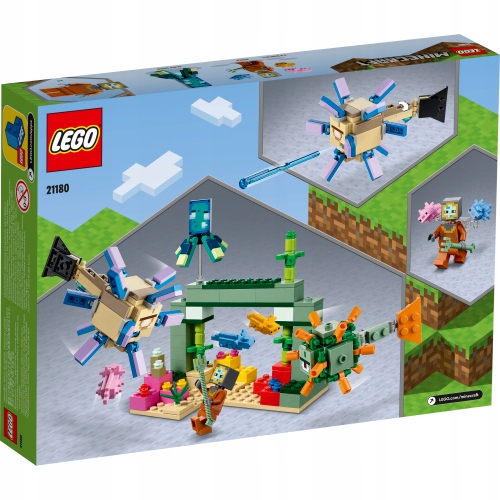 LEGO MINECRAFT 21180 - WALKA ZE STRAŻNIKAMI Numer produktu 21180