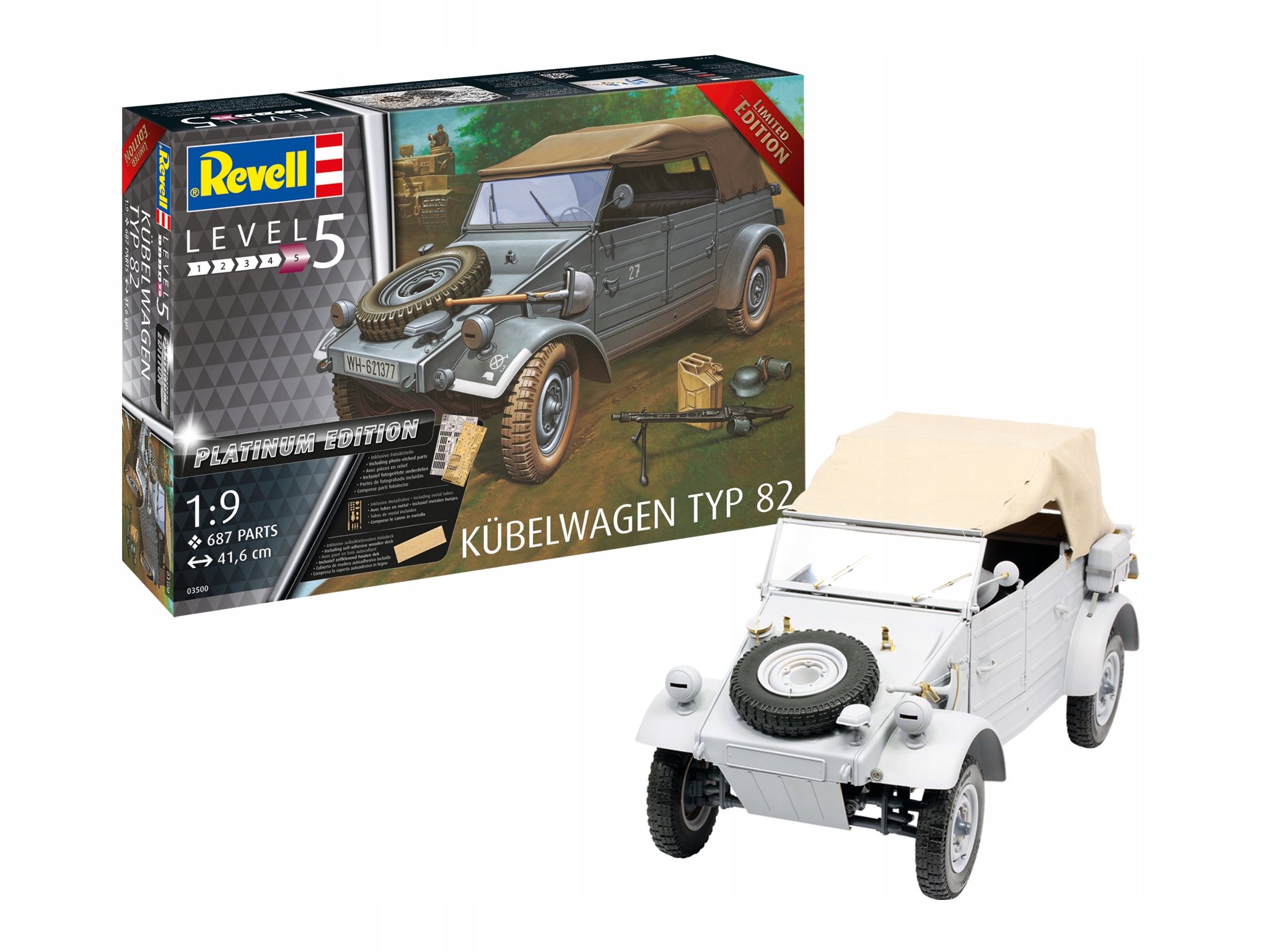 REVELL 1:9 KUBELWAGEN TYP 82 03500