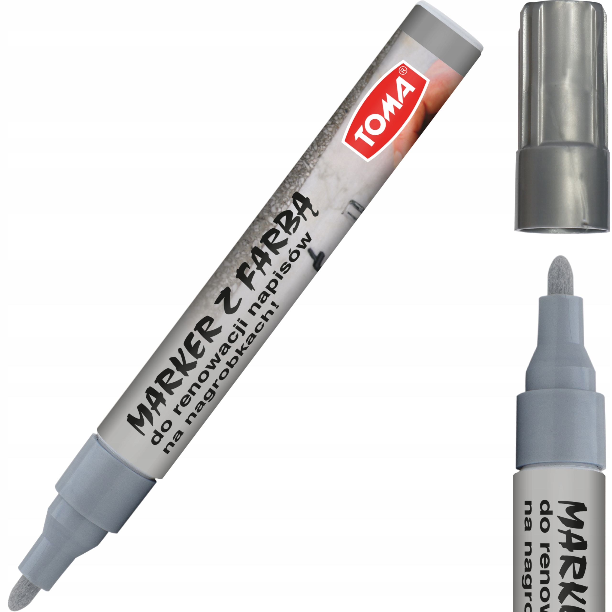 

Marker olejowy Toma TO-448 do nagrobków srebrny