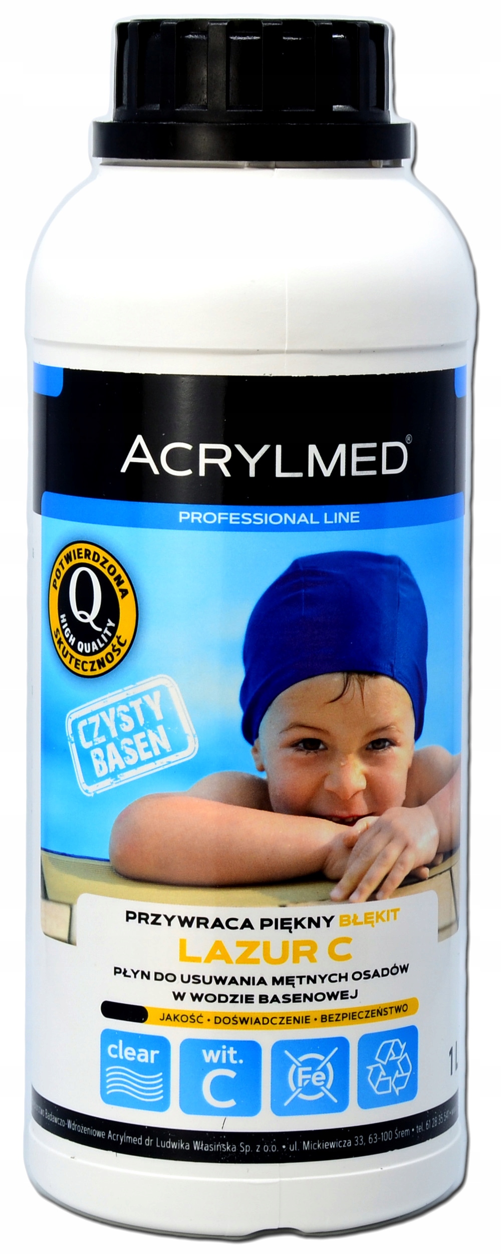 

Acrylmed Lazur C 1L Witamina C do Basenu wody Fe