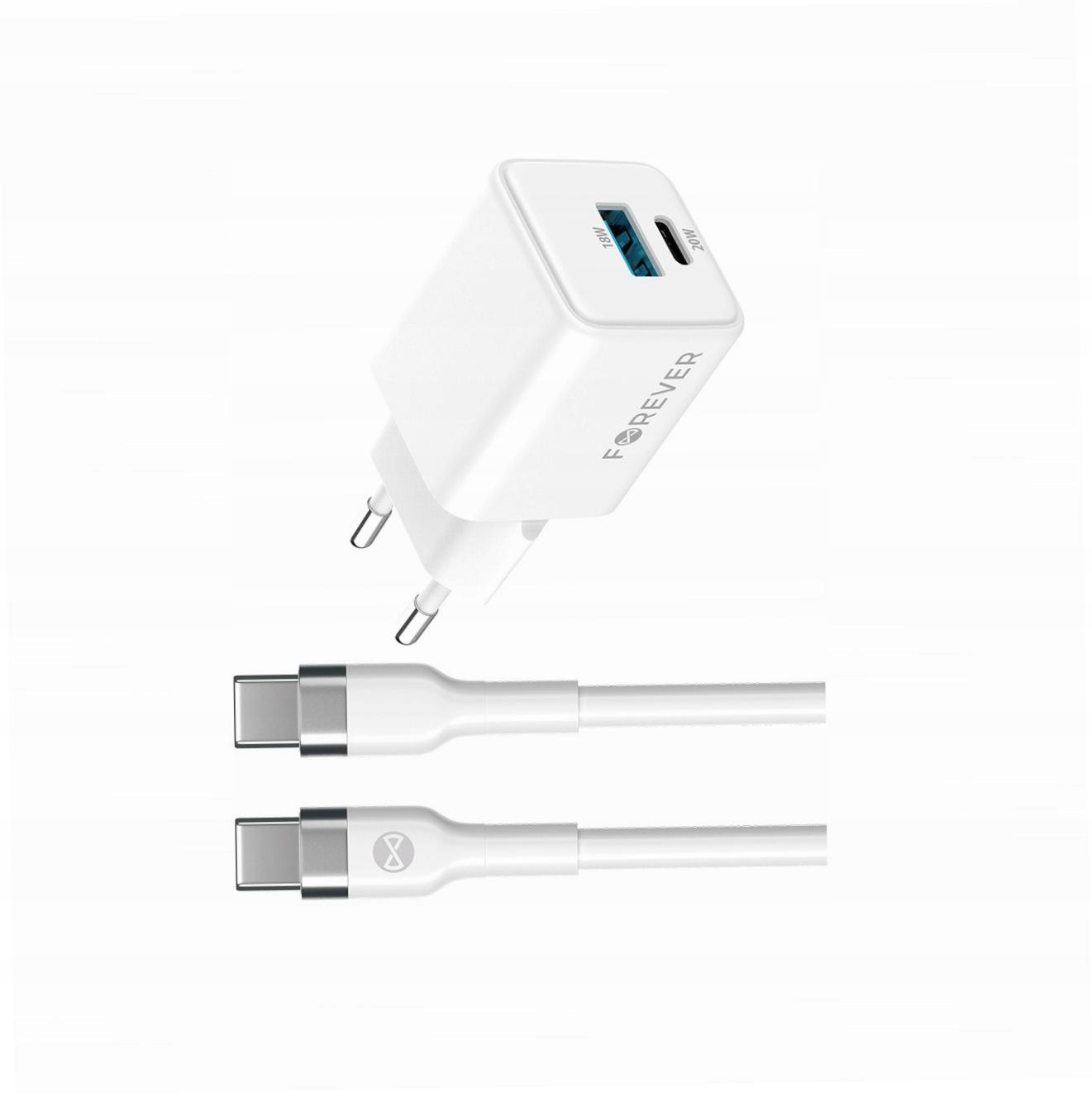 Szybka ładowarka GaN 20W Usb i Usb-c z kablem do Samsung Galaxy A40
