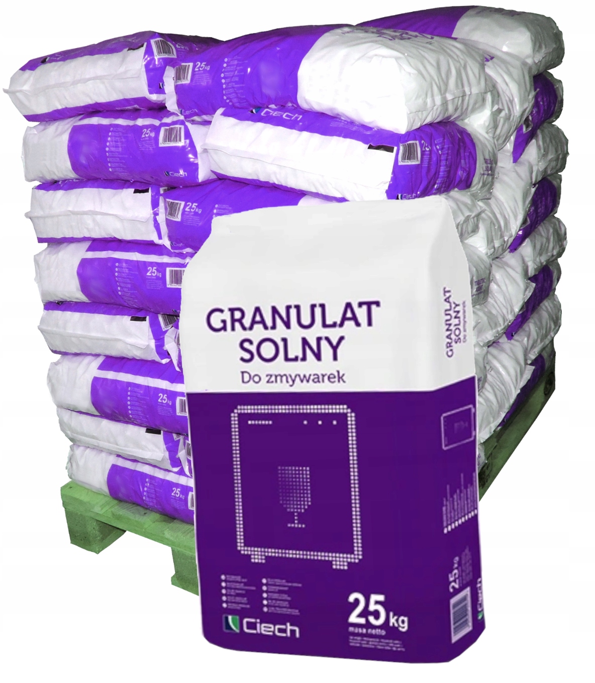 Sůl Do Myčky Hrubozrnná Ochranná Solný Granulát 1000 Kg 40 Sáčků