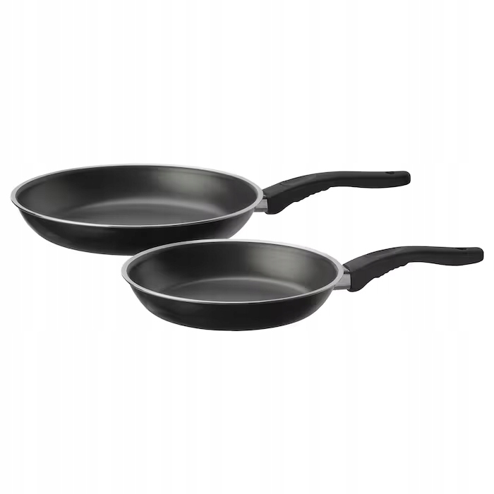 

Ikea patelnie Kavalkad teflon czarny zestaw 2szt