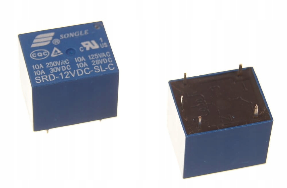 

Przekaźnik SRD-12VDC-SL-C 10A 250V 12V