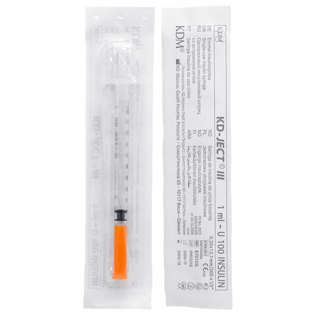 

Strzykawka Insulinowa 1ml U100 0,30x12,7mm 1 szt.