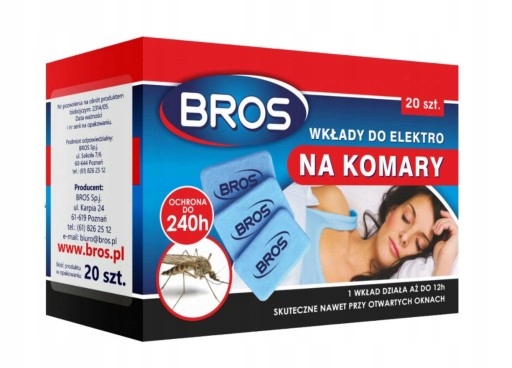 

Bros Wkłady Do Elektro Na Komary Zapas 20szt