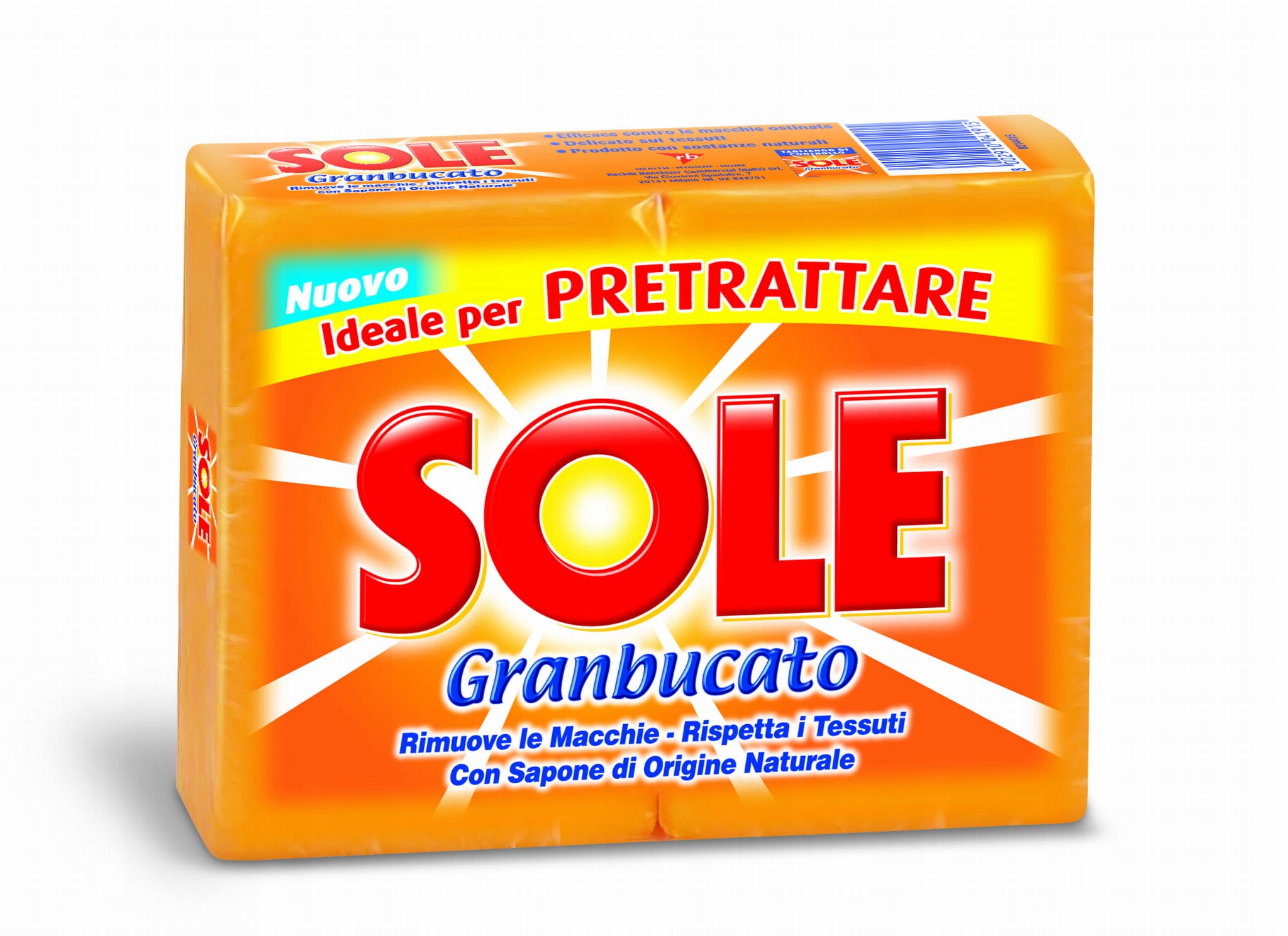 

Sole włoskie mydło do prania Granbucato 2x250g