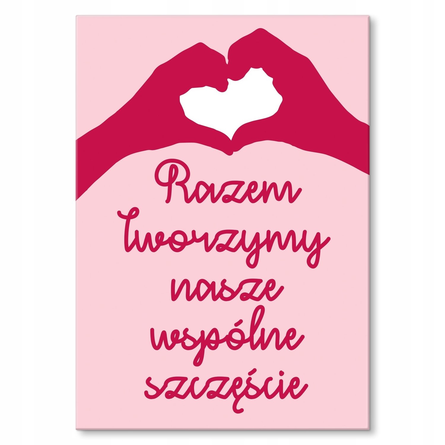 Kovový plakát Tvoříme štěstí Dárek 30 x 42 cm