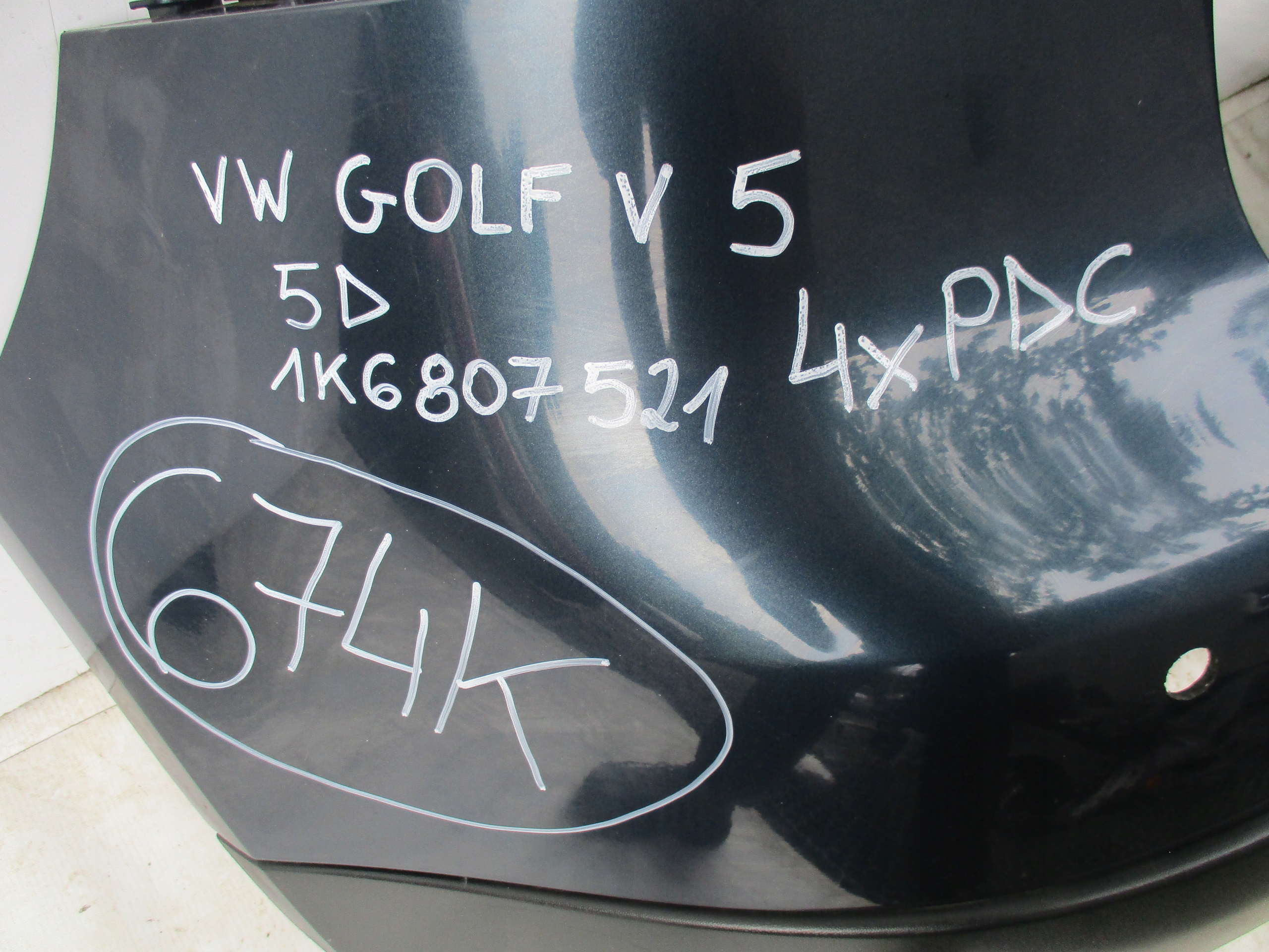 bumper rear part VW Golf 5 V 5drzwi HB 4 x PDC 1K6807521