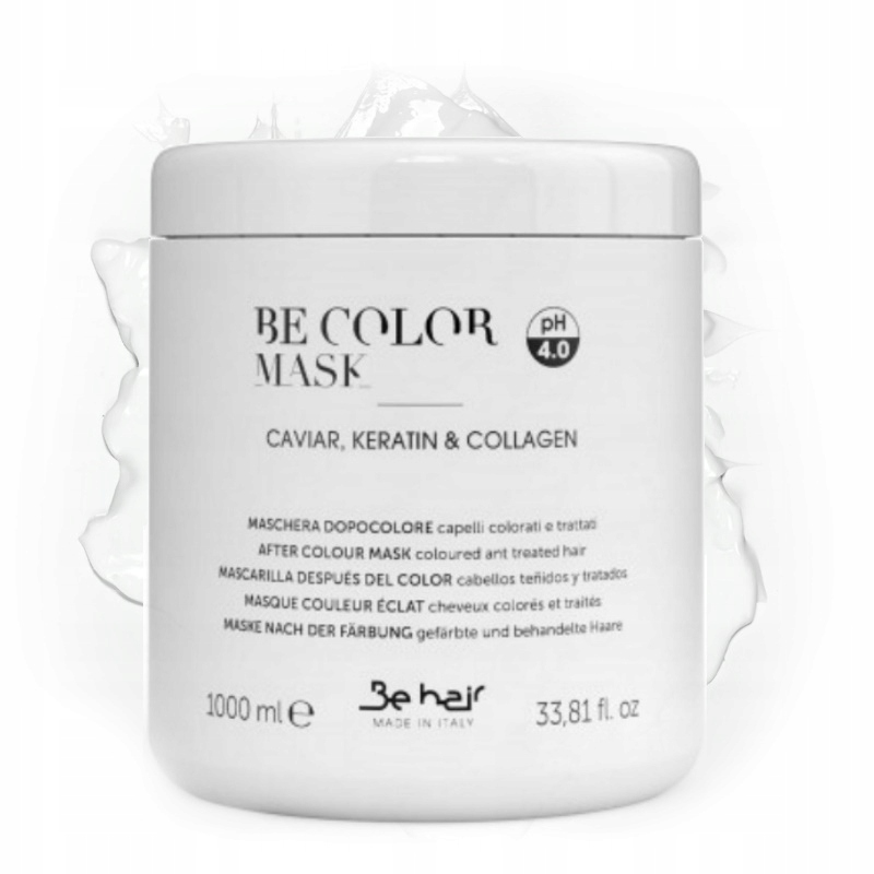 Maska do włosów FARBOWANYCH z Keratyną Be Color Maska 1L + KLIPS Kod producenta 1031262