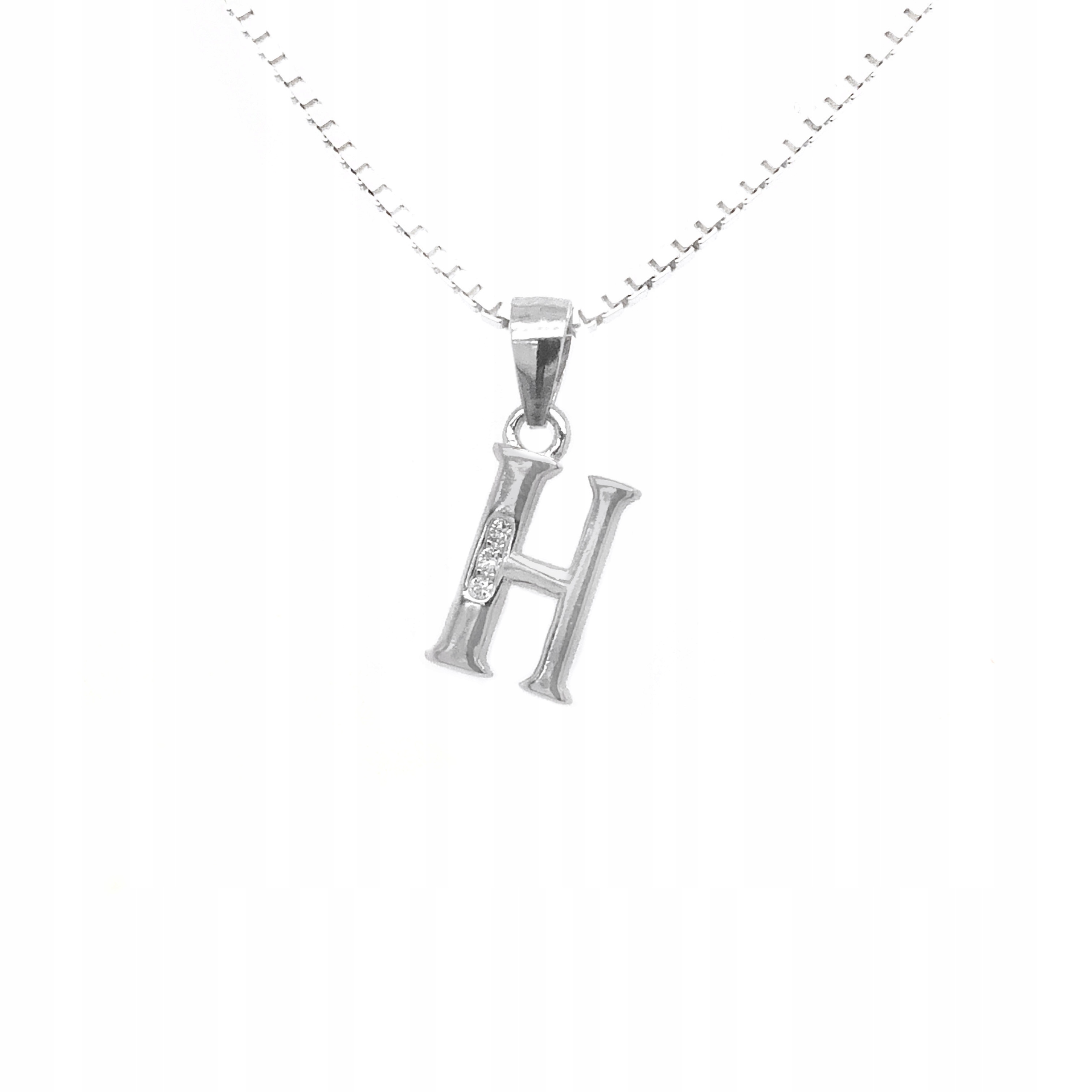 

Literka srebrna "h" wisior